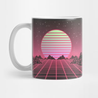 Neon Synthwave sun Mug